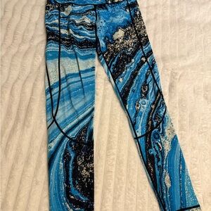 Feed Me Fight Me Marble Leggings
